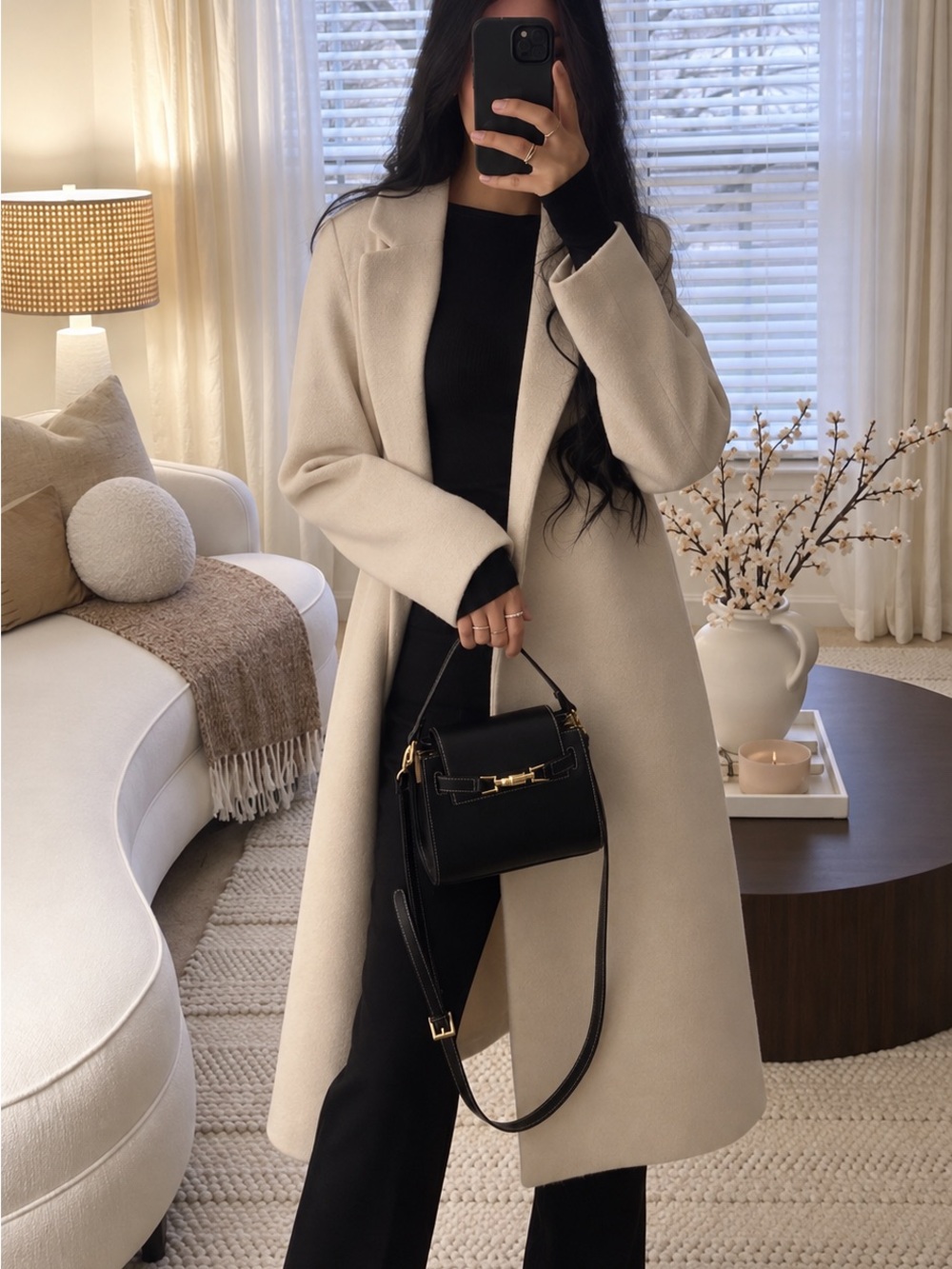 ZARA BNWT BASIC SOFT COAT. MINK MARL 4344/690/722